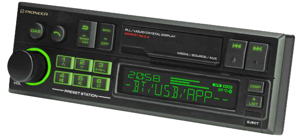 Pioneer SXT-C10PS - Schräg - Grün