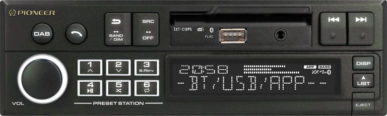 Pioneer SXT-C10PS mit weißer Beleuchtung, Front offen